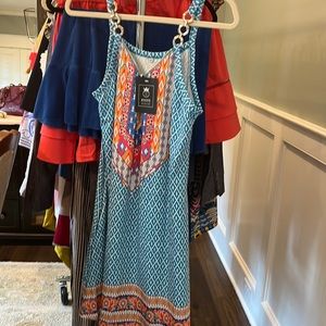 NWT Colorful Beach Coverup dress